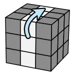 3x3 魔術方塊轉 M'