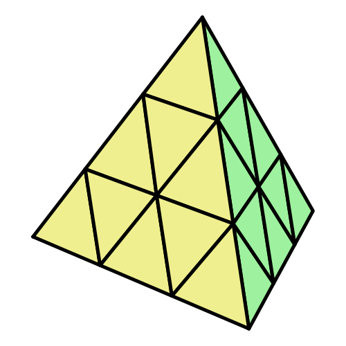 Pyraminx 金字塔魔術方塊 PNG 透明背景