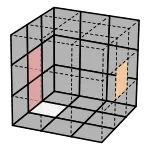 復原左下方的白紅邊塊