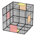 橋式解法 LR 階段，將黃橘邊塊移到上前方