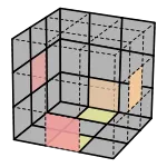 橋式解法 LR 階段，將黃橘邊塊降到下後方