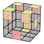 橋式解法 LR 階段，將上層紅色外角轉到後方